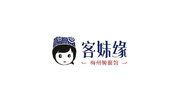 客妹緣餐飲品牌logo-標(biāo)派微型VI設(shè)計(jì)-深圳VIS設(shè)計(jì)-品牌策劃定位升級(jí)-VI視覺識(shí)別系統(tǒng)-寶安品牌logo商標(biāo)設(shè)計(jì)-福永logo設(shè)計(jì)公司